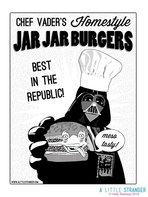 Chef Vaders Homestyle Jar Jar Burger