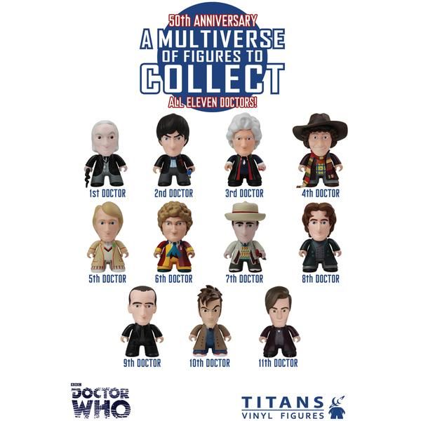 11 Dr Who Vinyl Figures by Lunartik