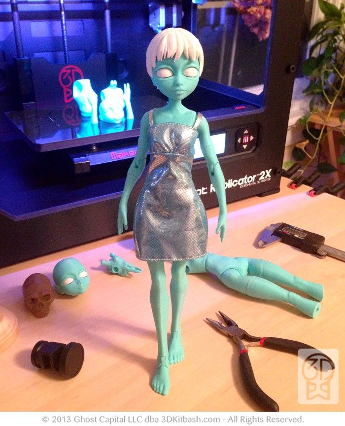 Quin, The 3D-Printable Doll – 3DKitbash