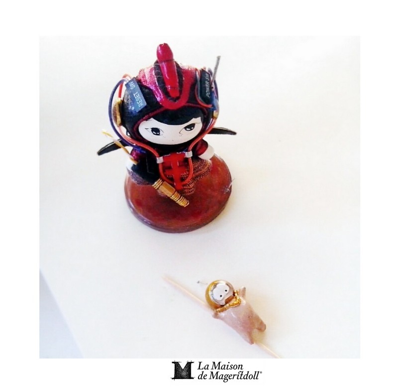 8 MAGERITDOLL STEAMPUNK RESIN ART TOY PETITE HAUTE COUTURE DESIGNER TOY HEDWIG CREATION (1)