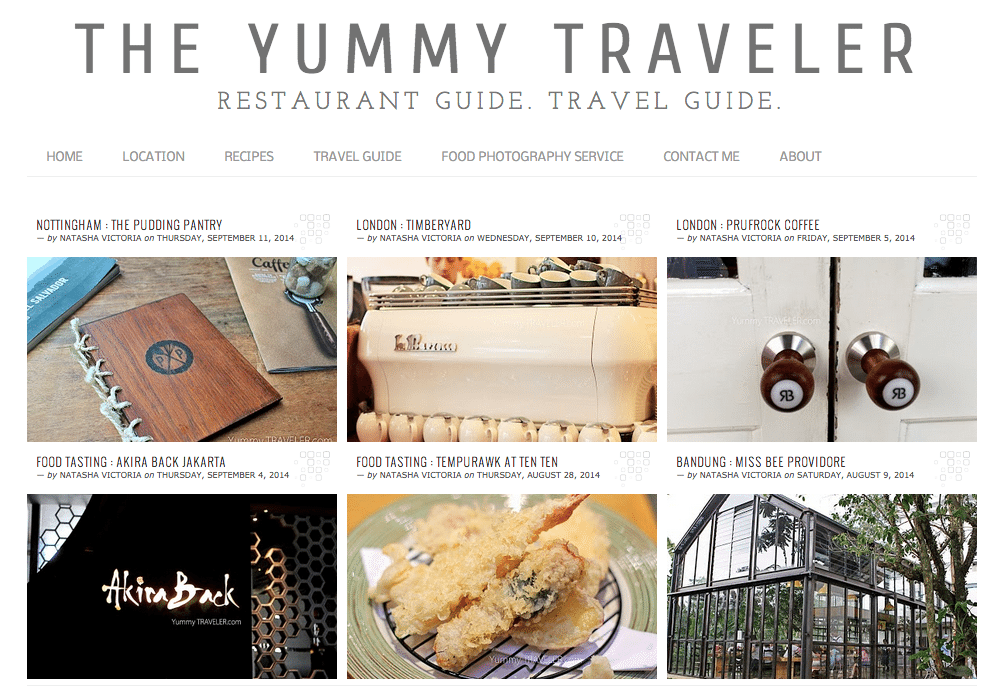 a yummy traveler website