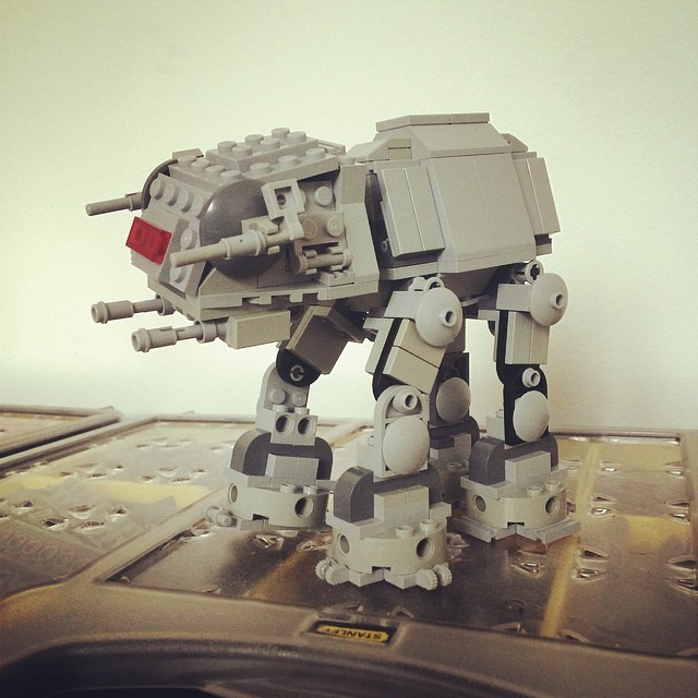 Chibi tiny Lego AT-ATs By Mike Stimpson WIP