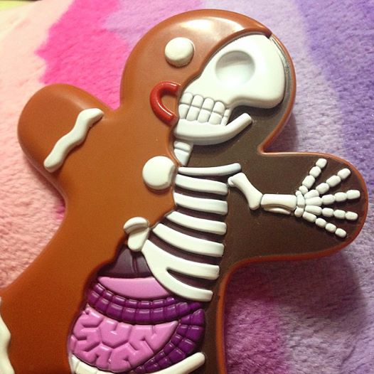Dissected Gingerbread Man By Jason Freeny X Mighty Jaxx close up