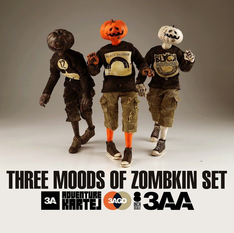 CHARKIN, ZOMBKIN AND MILKY By 3AGO ThreeA / Ashley Wood - The Toy