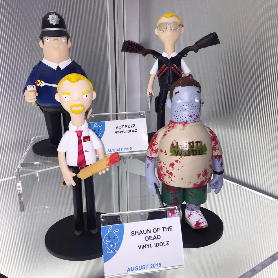 Hot Fuzz and Shaun of the Dead Vinyl Idolz from NYC toy fair
