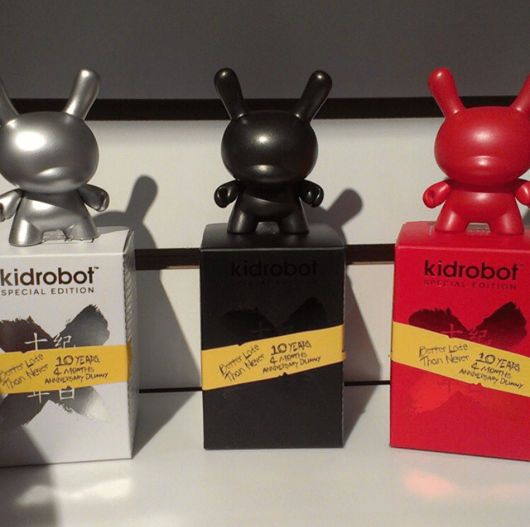 Kidrobot 10ish year anniversary Dunny