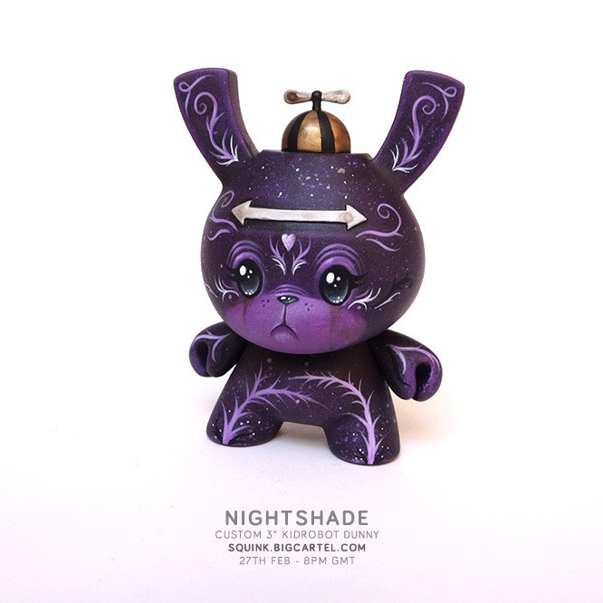 NIGHTSHADE Squink 3 inch Custom Dunny 8pm Release