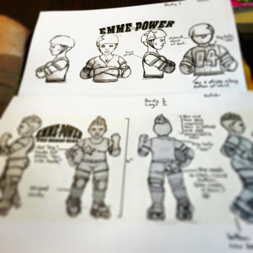 Emme Power Sketch