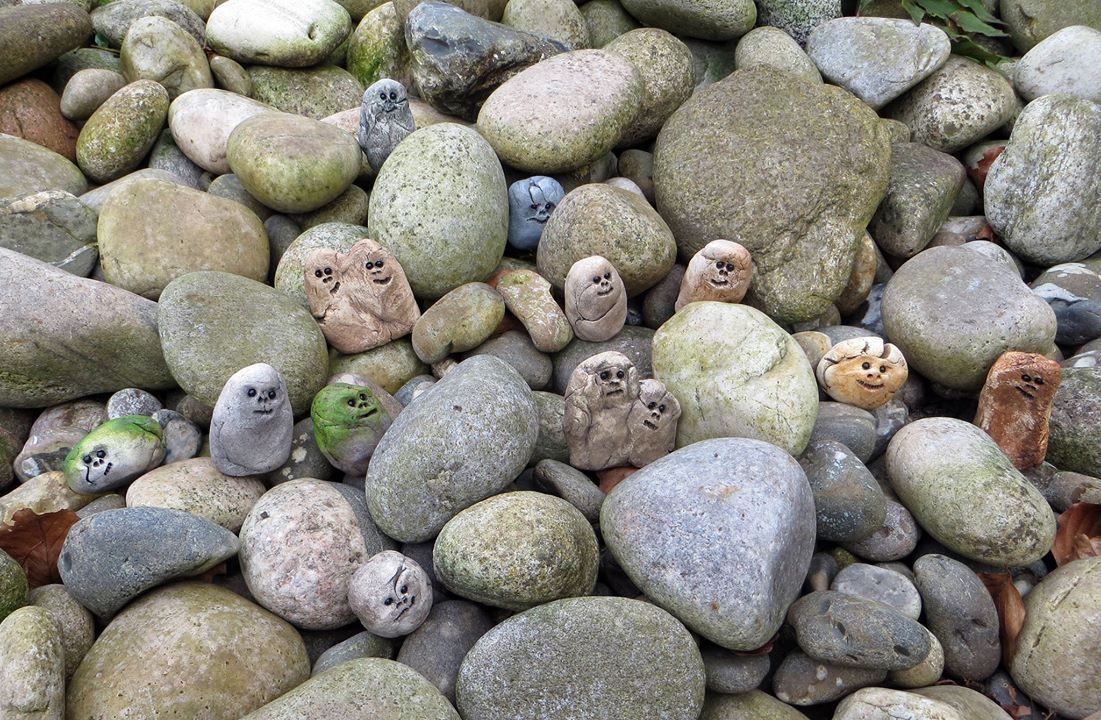 Stone Trolls Paul Benson Clay Handmade Sculpted Group