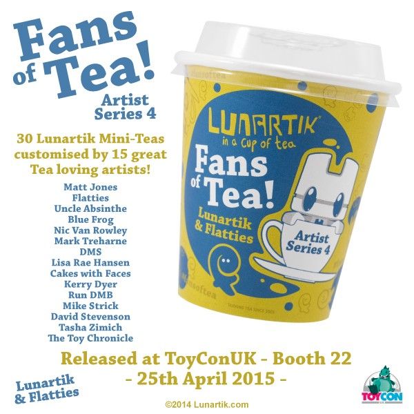 Lunartik Flatties toyconuk fans of tea artist series 4