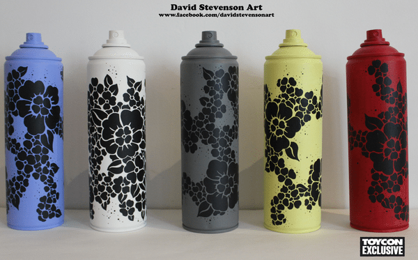 david stevenson flower cans