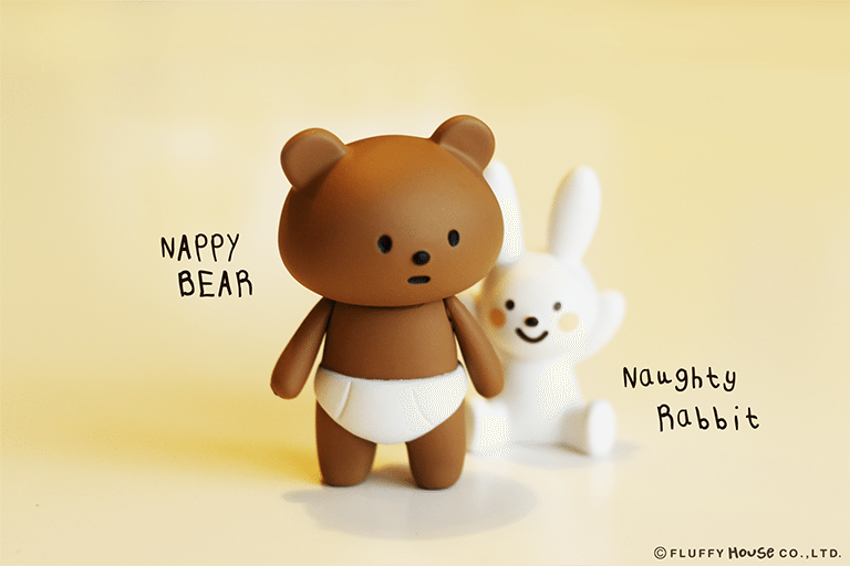 Nappy Bear and Naughty Rabbit By Fluffy House