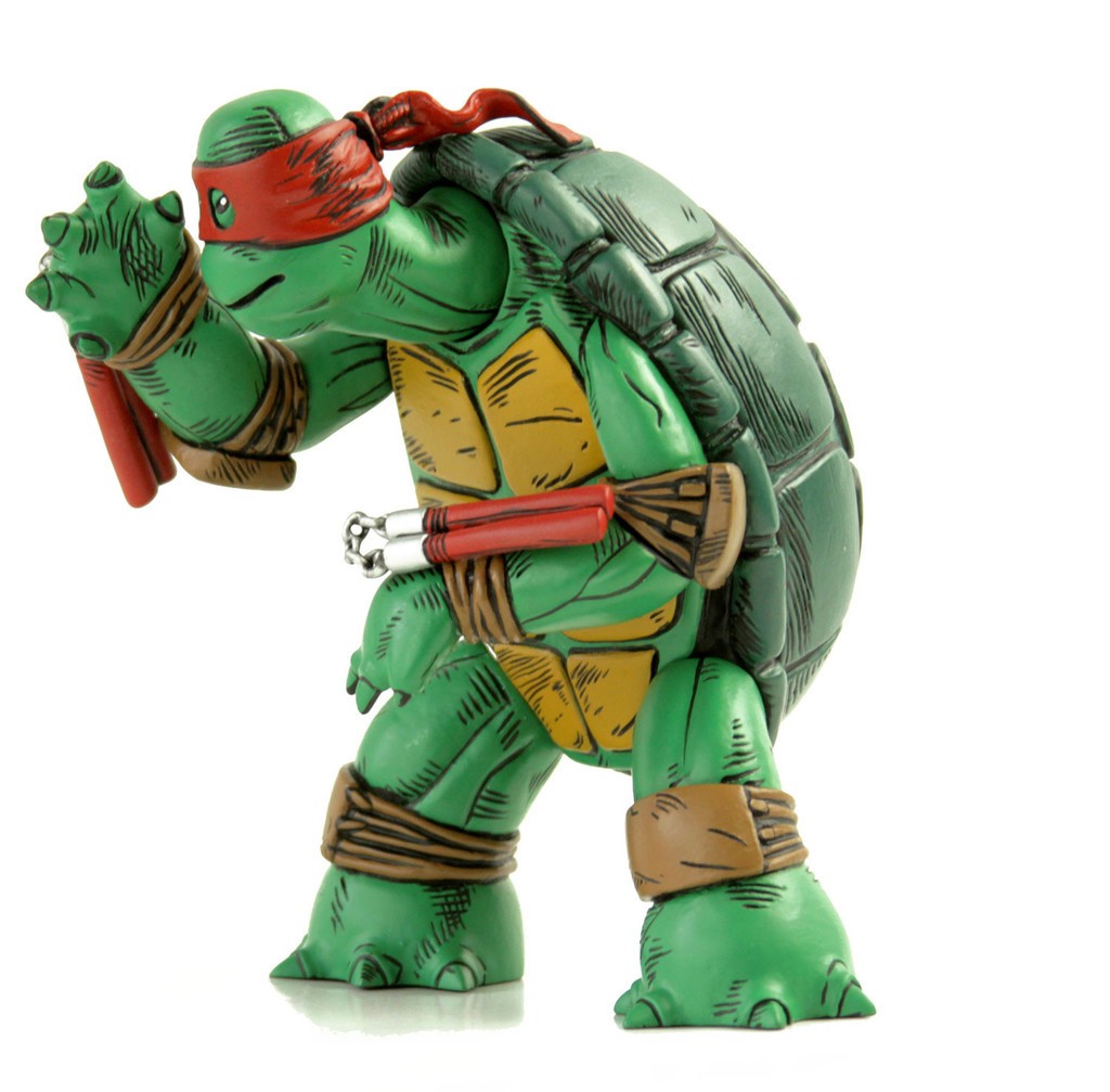 The First Turtle Figure Mondo Color Version with Red Mask