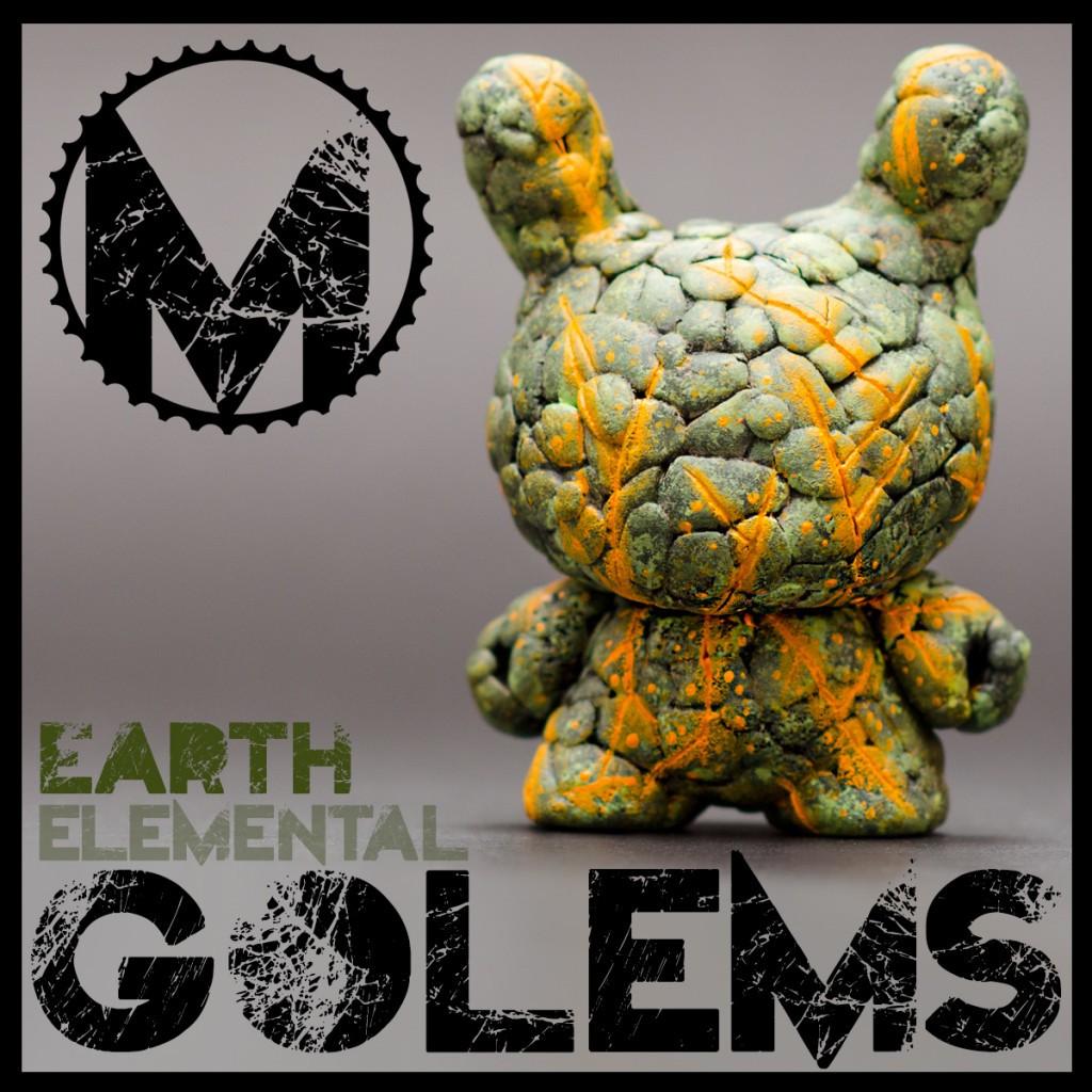 Elemental Golems by Mind of the Masons Kidrobot Dunny Earth