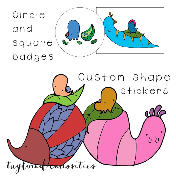 stickers and badges taylored curiosities