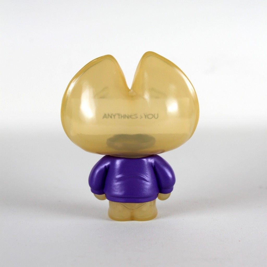 Kookie No Good sofubi figure - Fortune Cookie Day Edition - Scott Tolleson x De Korner  back