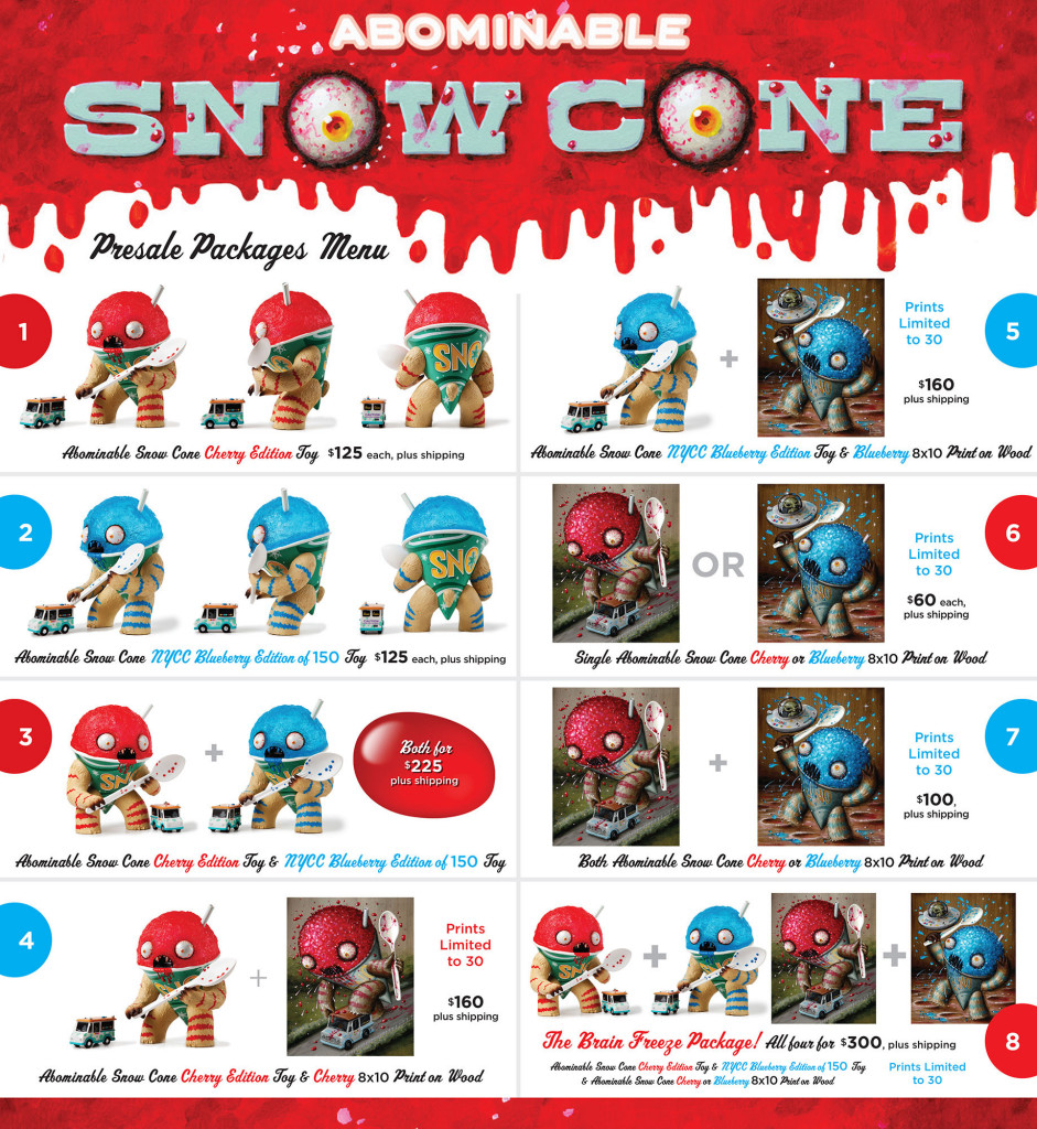 SnowCone Pre Sale Abominable Snowcone By Jason Limon x Martian Toys Release Date