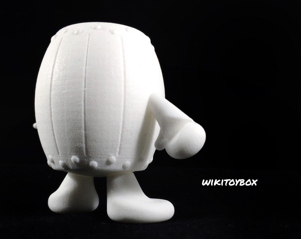 Urban Vinyl Taiko Drum Figure by Wikitoybox back