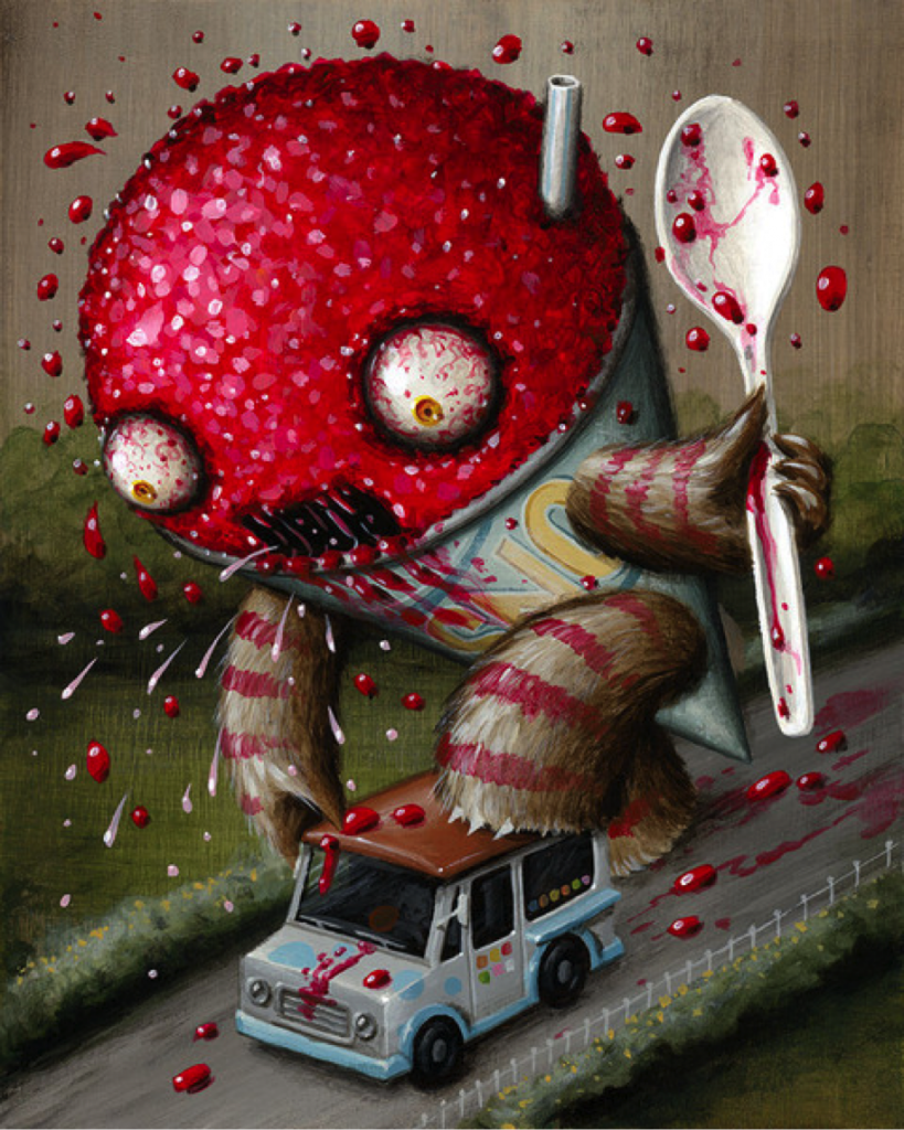 Abominable Snow Cone Release and Signing with Jason Limon at Woot Bear Print