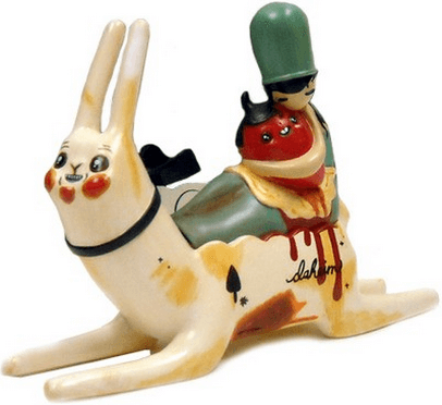 Brandi Milne Bunny Ride Go Cupcake Edition 3d Retro x October Toys