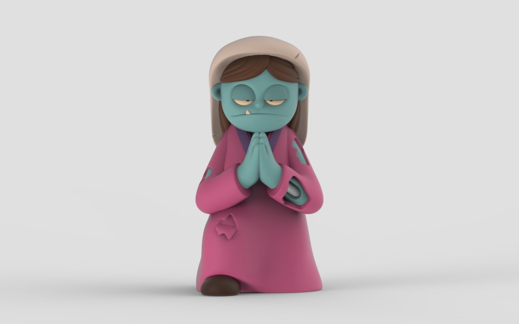 Mary The Zombie Nativity Kickstarter by NerdTalk Toys LLC