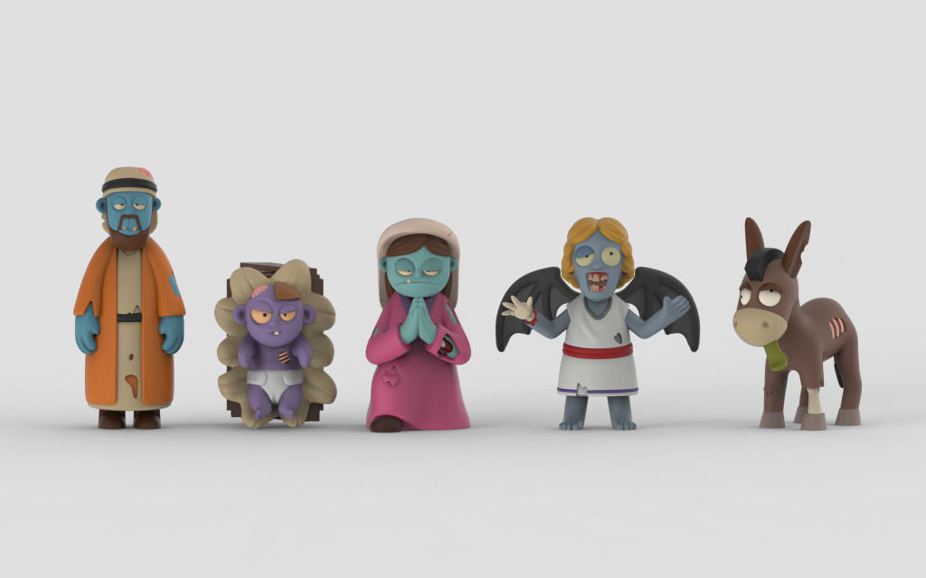 Nativity_front The Zombie Nativity Kickstarter by NerdTalk Toys LLC