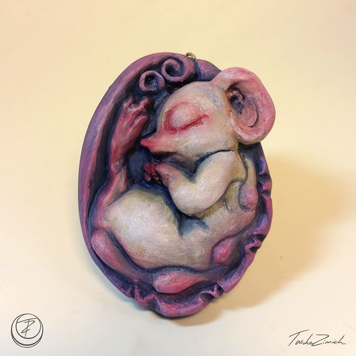 Sleepymouse brooch_1