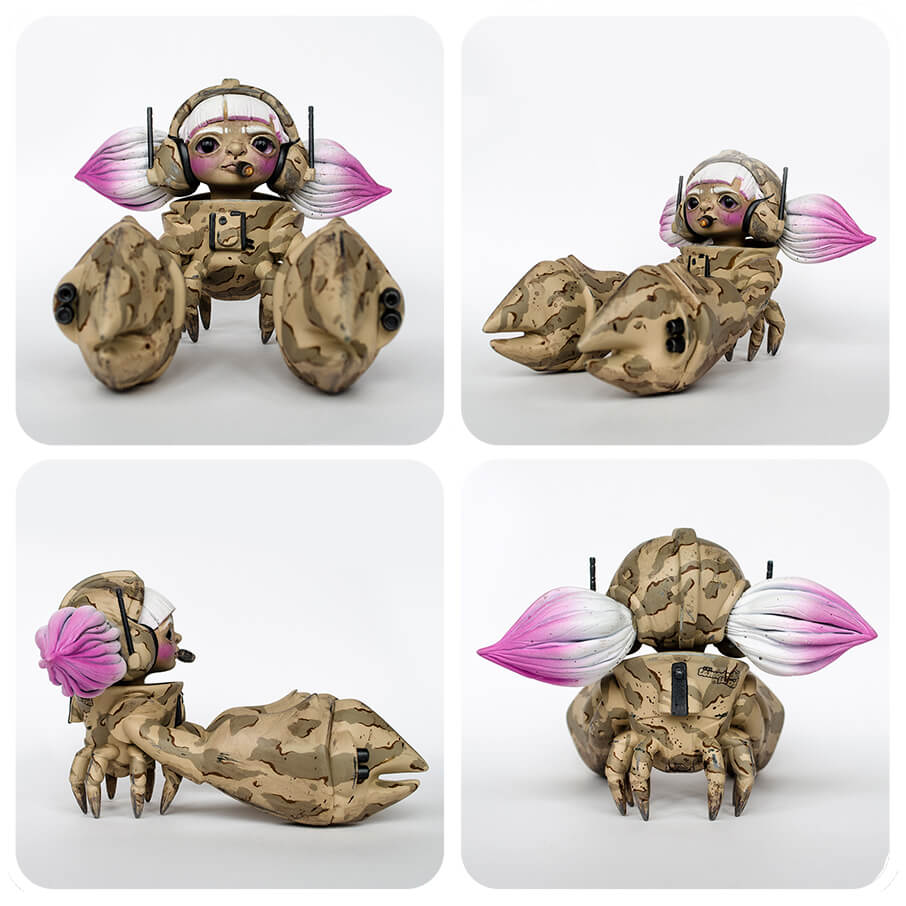 The Space Crab Wars - Custom Space Crab by Tomodachi Island Dcon Martian toys multi
