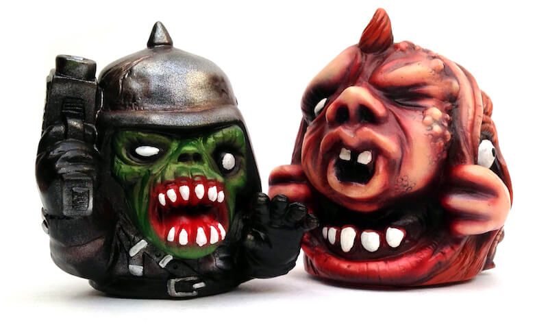 Gory Hole Warui Zonbi Series 1 figures painted