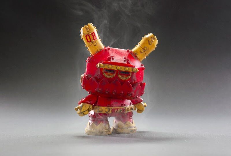 MECHA 8%22 STEALTH Dunny By Frank Kozik x Kidrobot wide