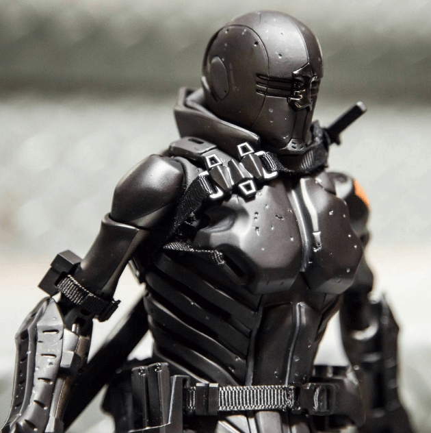 BAIT X GI JOE X 1000 TOYS 1:6 SNAKE EYES FIGURE black side