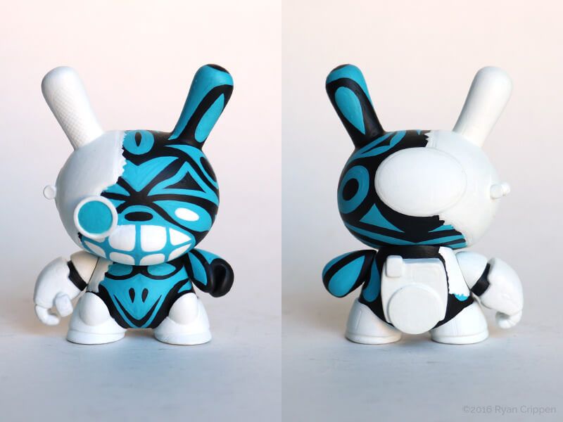 Blue Cyborg Totem Dunny