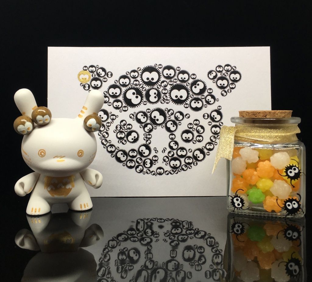 Custom Totoro Dunny Shinobistinks x Woot Bear Exclusive 3