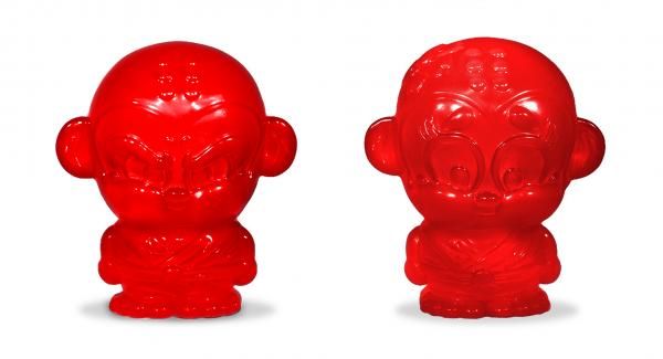 Hyperactive Monkey Kung Fu Sofubi Chubs Figures SDCC 2016 Red