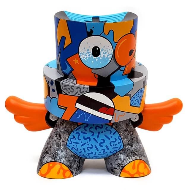 CUSTOM KIDROBOT TOTEM 6%22 FATCAP SEKURE D Kidrobot