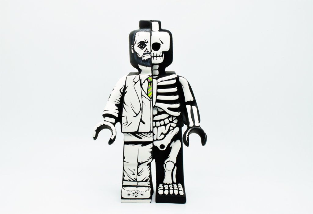 Dissected Lego Anatomical By Jason Freeny mighty Jaxx Jon paul kaiser custom JPK