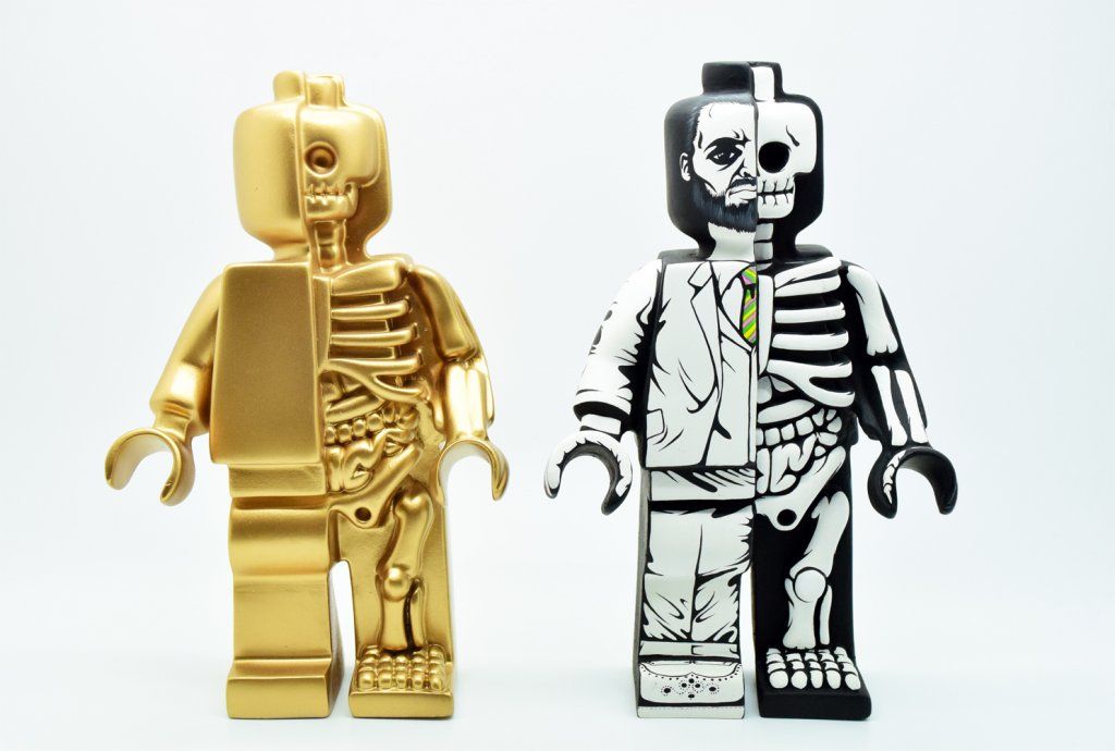 Dissected Lego Anatomical By Jason Freeny mighty Jaxx Jon paul kaiser custom JPK BIG