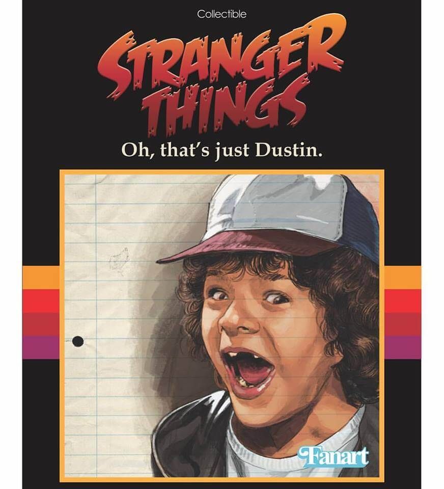 stranger things dustin figure by wetworks Carlo Cacho backing card ruizburgos