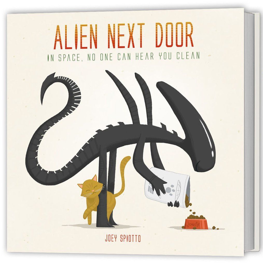 See a new, caring side to the legendary science fiction monster as he tends to Jonesy the cat, endeavours to keep his house cleaner than the Nostromo, and searches for his place on a cold, new, alien world: Earth. From facehuggers to feather dusters, discover how the perfect killing machine relaxes after a day of scaring space marines. hardcover 80 pages 7.1 x 0.5 x 7 inches published by Titan Books signed by Joey Spiotto 