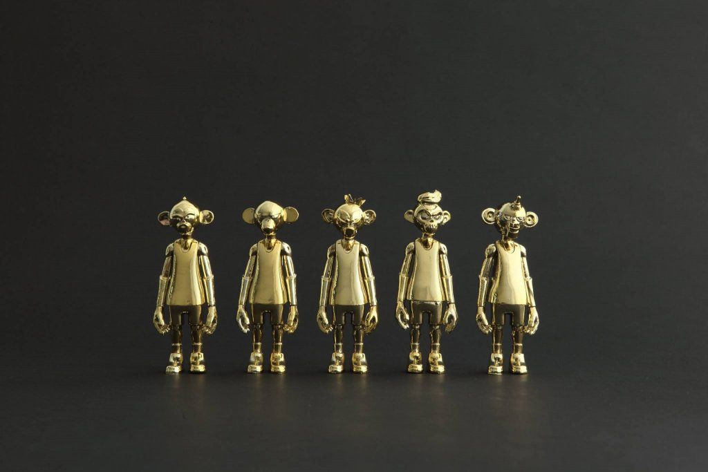 dunkeys-gold-and-silver-editions-by-coolrain-studio-3inch-set-gold