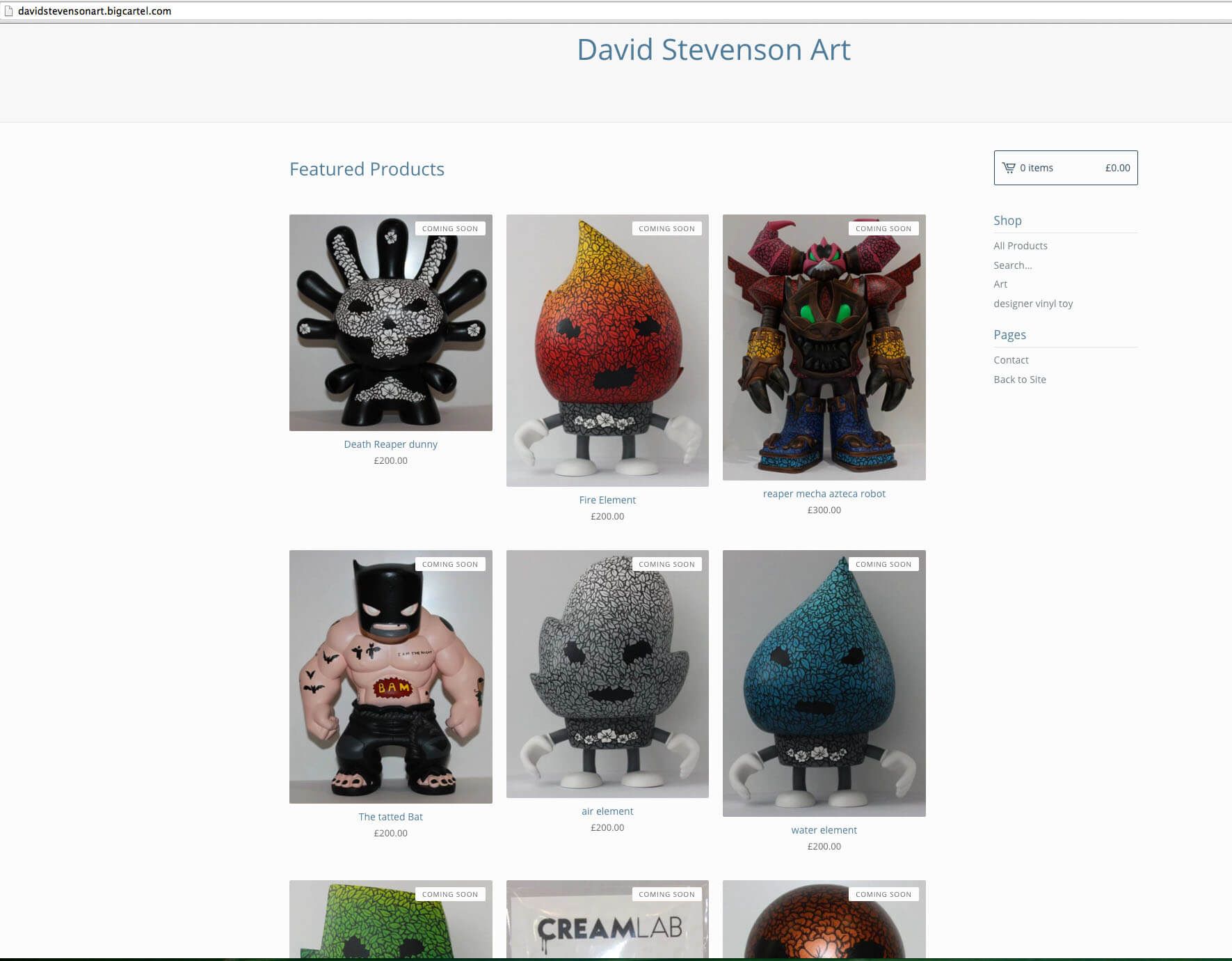 david stevenson webstore