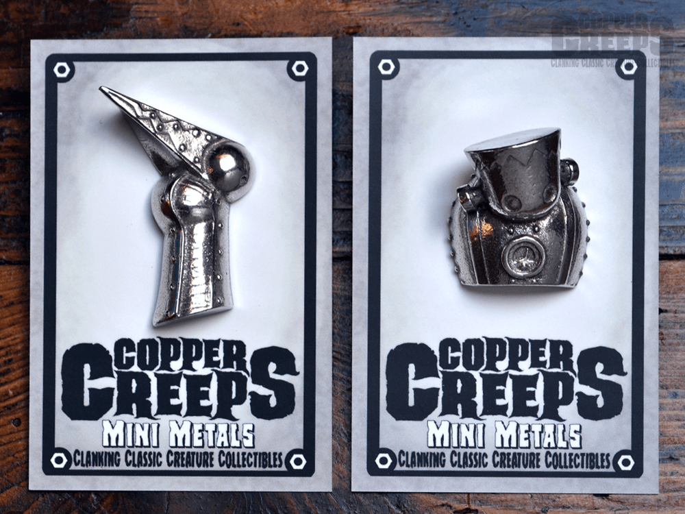 Mini Metal Creeps Pins Carded Doktor A