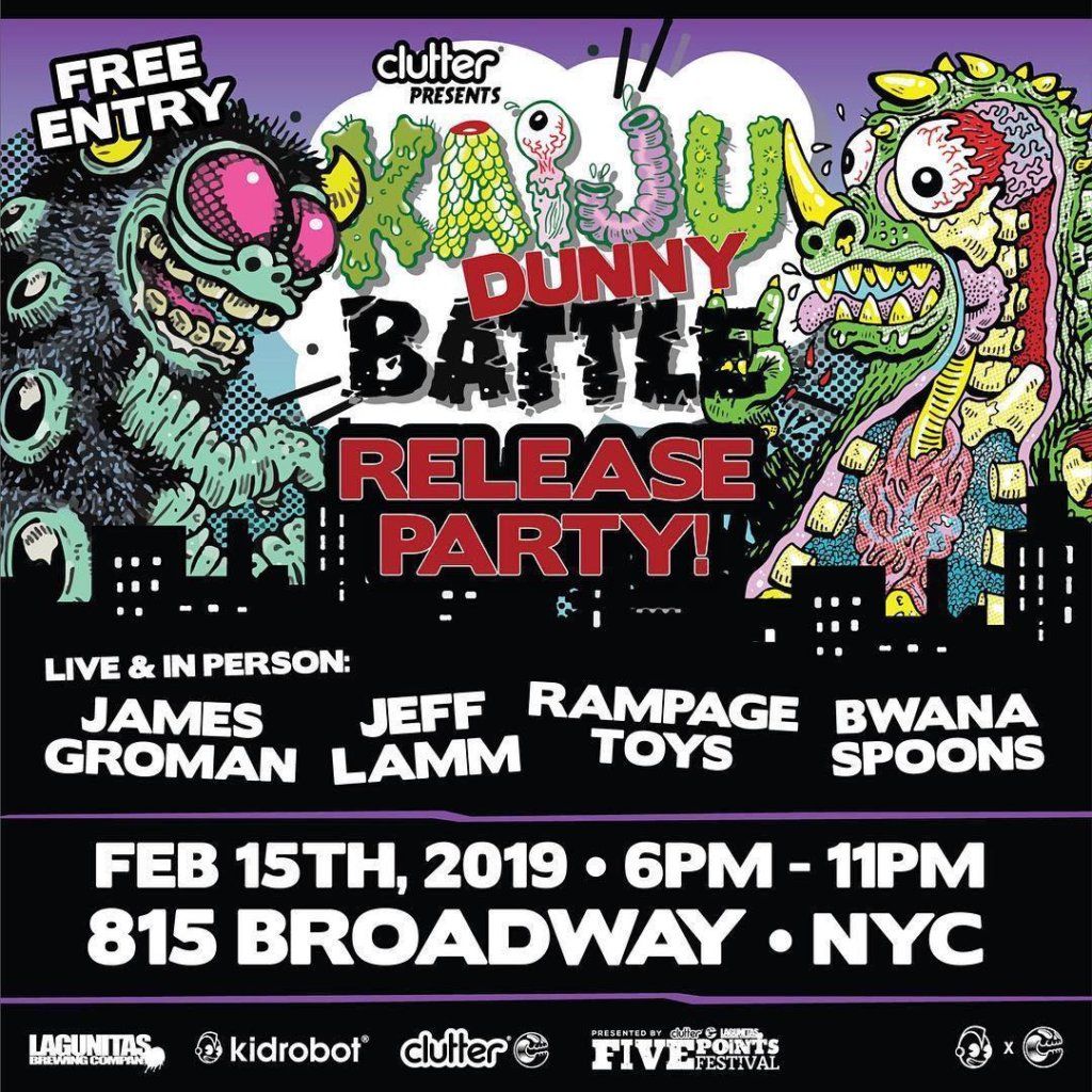 cluttergallery-kaiju-dunny-battle-release-party