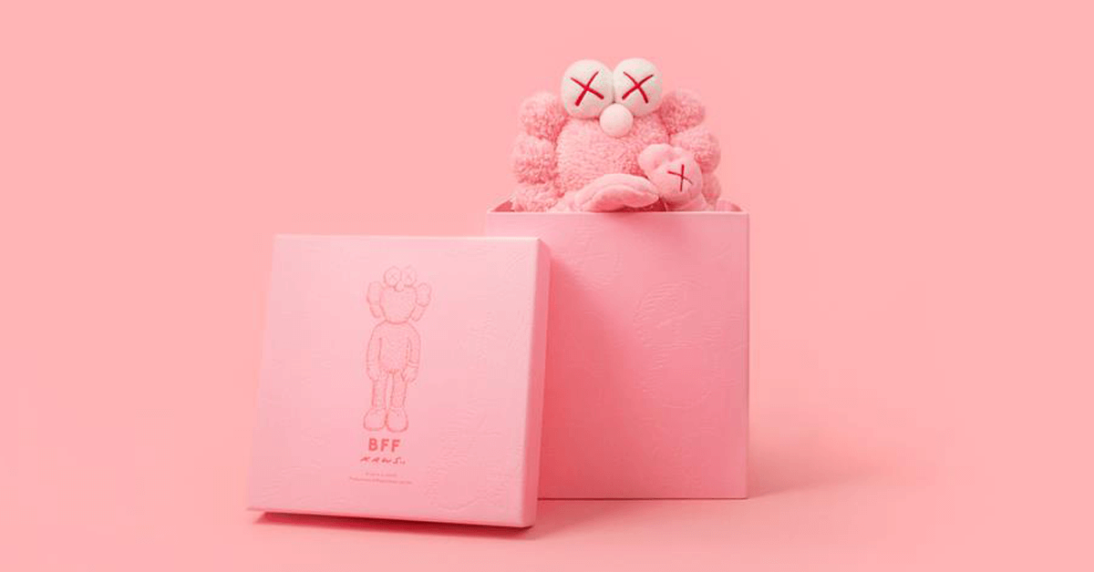 kaws toys pink