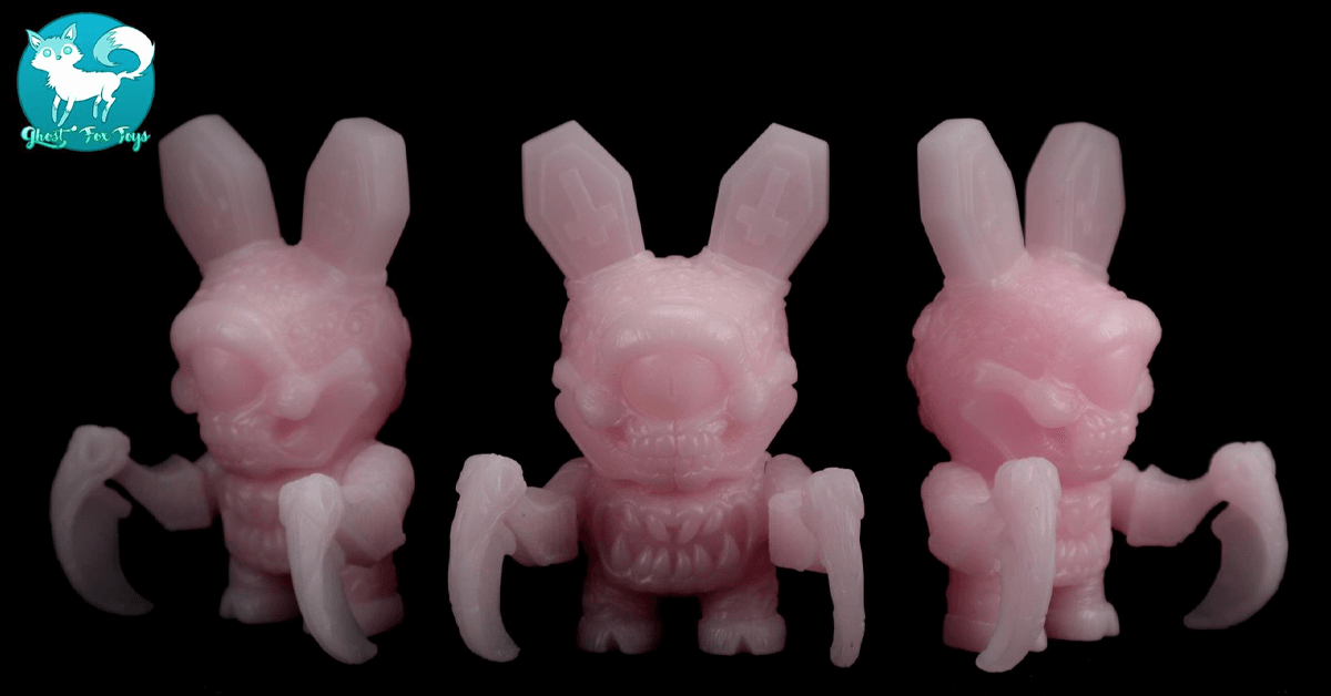 PINK Doom Bunni of the Apocalypse-GhostFoxToys