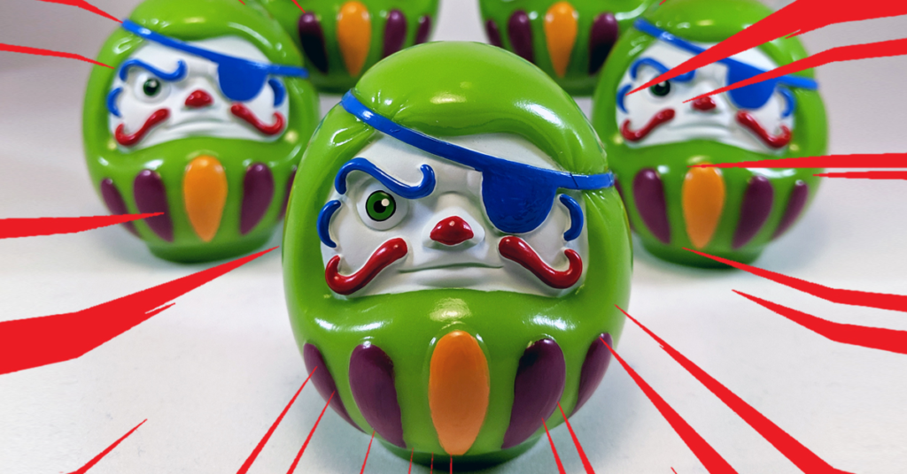 The Toy Chronicle Kaizoku Daruma Sad Clown by PNL Toys 