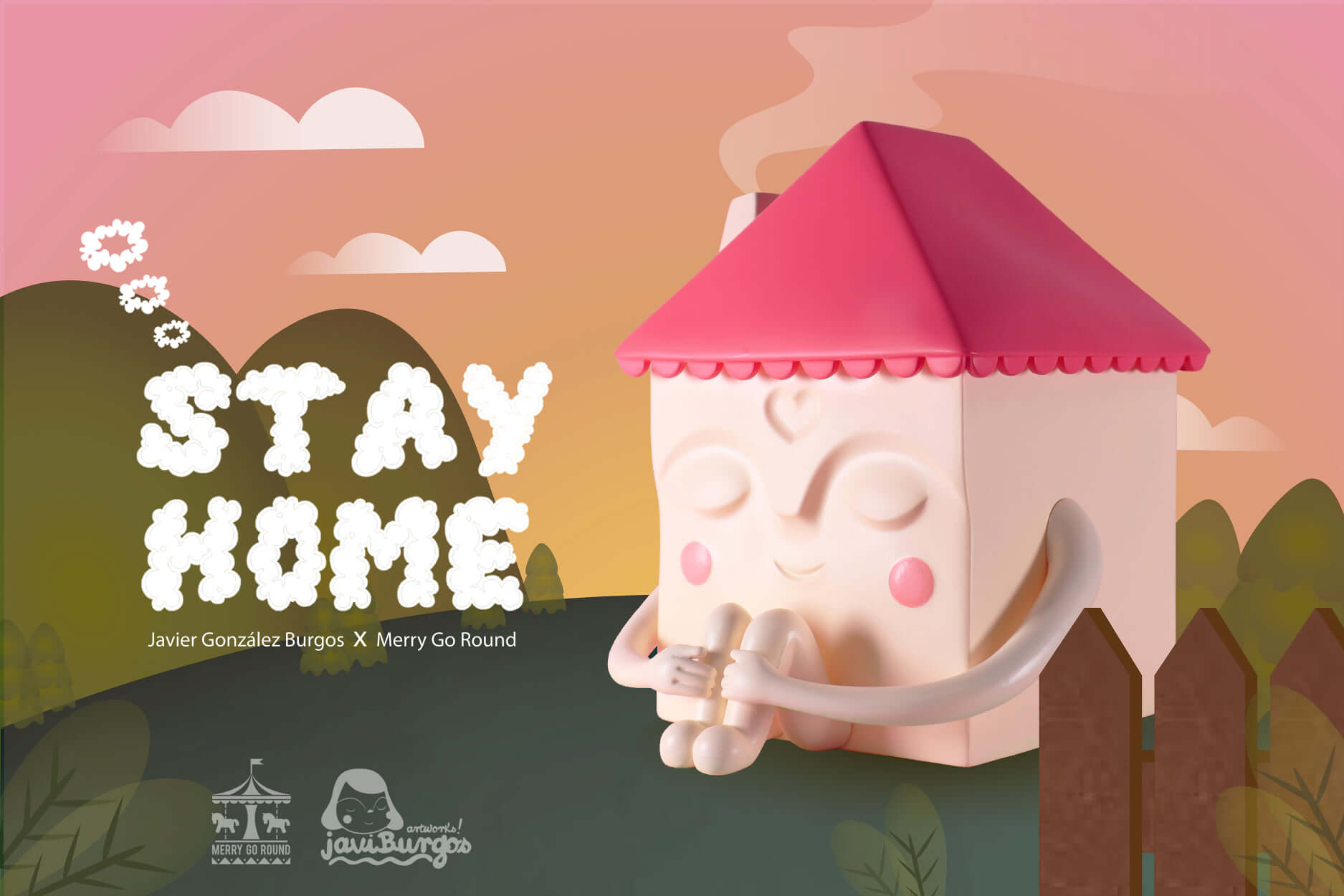 The Toy Chronicle Stay Home Pink Version By Javier Gonzalez Burgos X Merry Go Round Toys