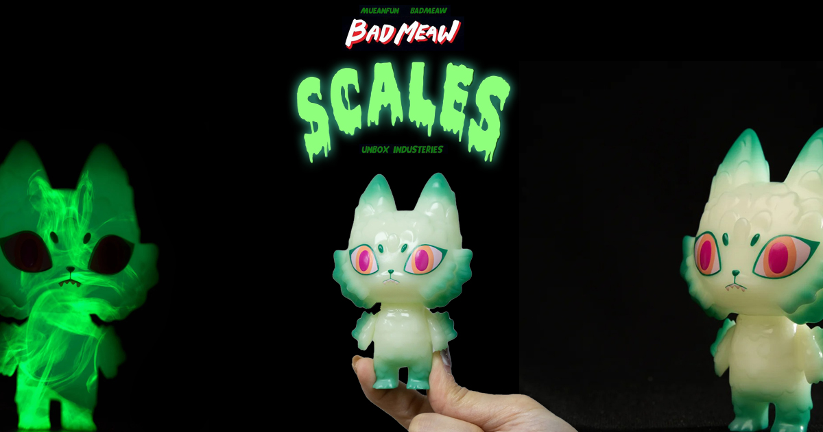BADmeaw SCALES Blackhood GLOW IN THE DARK Special Edition by Mueanfun  Sapanake x Unbox Industries - The Toy Chronicle